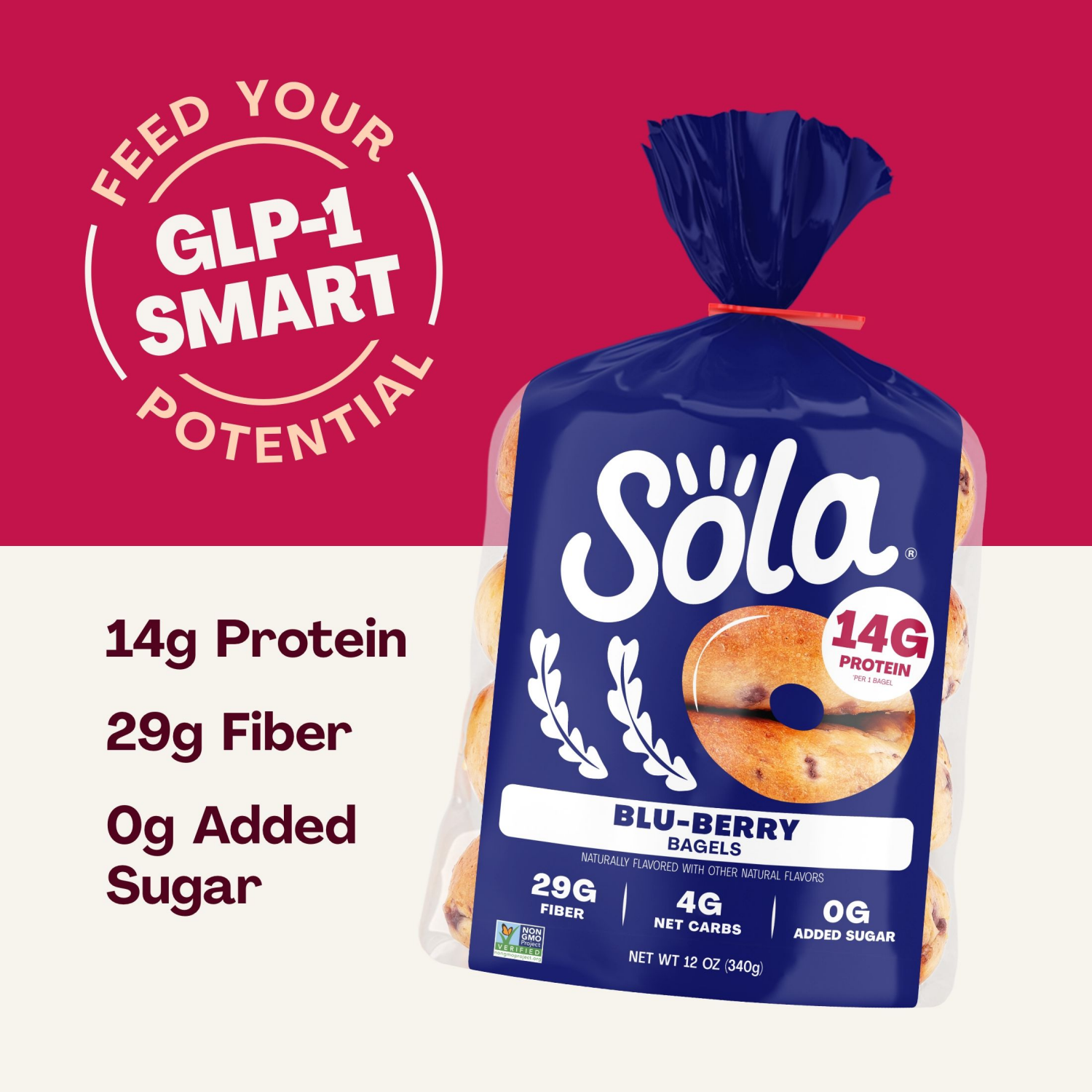 slide 7 of 7, Sola Blu-Berry Bagels 12 oz, 12 oz