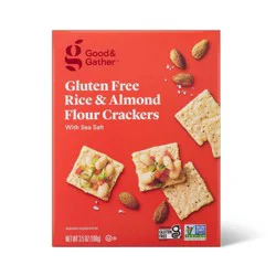 Gluten Free Rice & Almond Flour Crackers with Sea Salt - 3.5oz - Good & Gather™
