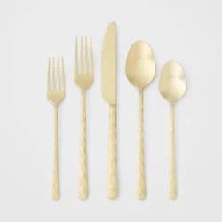20pc Cherryfield Champagne Flatware Set - Threshold™