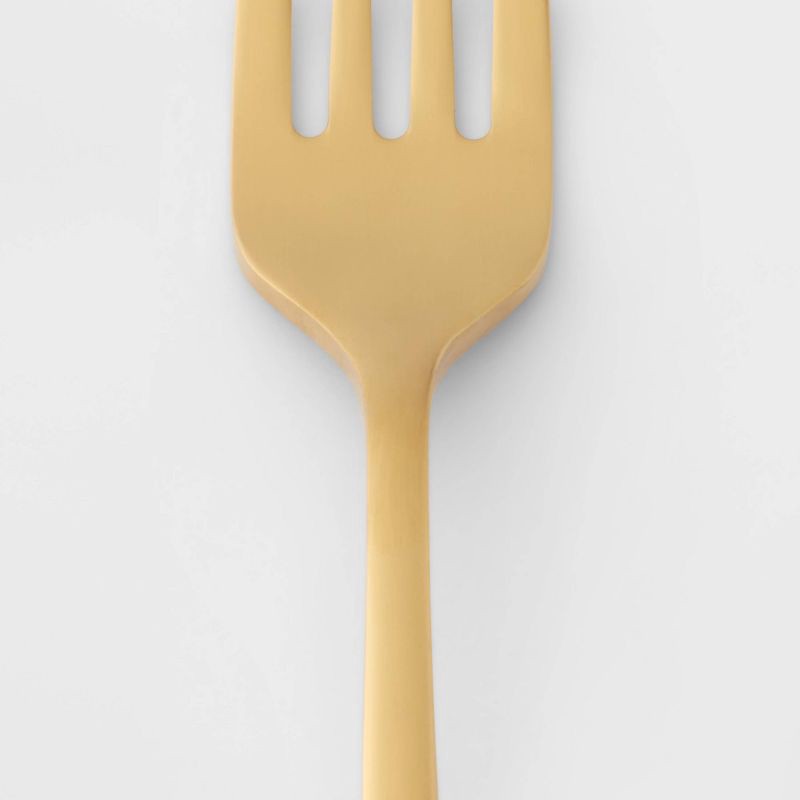 slide 3 of 4, 20pc Harrington Flatware Set Gold - Threshold™, 20 ct