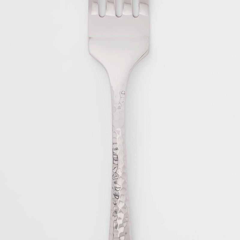 slide 3 of 4, 20pc Millinocket Flatware Set Silver - Threshold™: Stainless Steel Silverware, Service for 4, Dishwasher-Safe, 20 ct