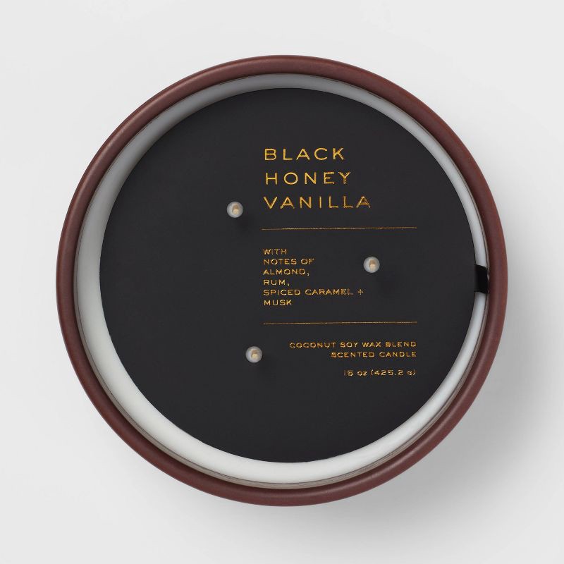 slide 4 of 4, Threshold 15oz Ceramic Jar 3-Wick Candle, 15 oz