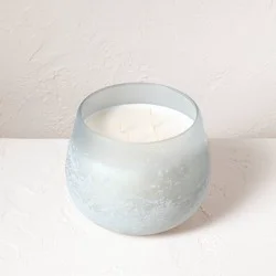 4-Wick Balance Fashion Salted Glass Wellness Jar Candle Light Blue 30oz - Casaluna™