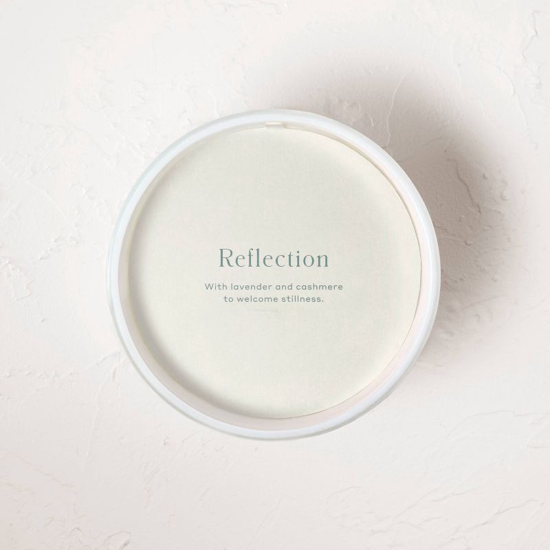 slide 3 of 5, 2-Wick Reflection Core Frosted Glass Wellness Jar Candle White 24oz - Casaluna™: Soy & Coconut Oil, 65hr Burn Time, 24 oz