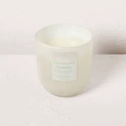 2-Wick Tranquility Core Frosted Glass Wellness Jar Candle White 24oz - Casaluna™: Soy & Coconut, Chamomile Scent