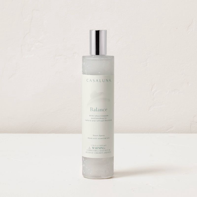 slide 1 of 5, 3.38 fl oz Balance Fashion Room Spray Light Blue - Casaluna™: Bamboo & Lily Scented, Non-Powered Freshener, 3.38 fl oz
