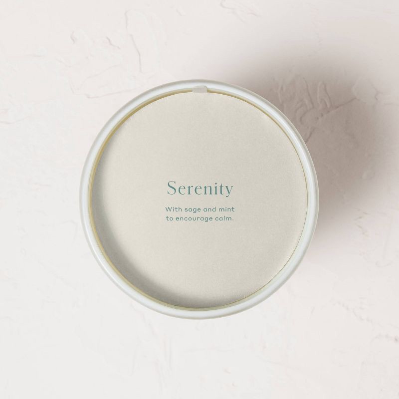 slide 3 of 4, 2-Wick Serenity Core Frosted Glass Wellness Jar Candle White 24oz - Casaluna™: Soy & Coconut Oil, Multi-Wick, 65hr Burn Time, 24 oz