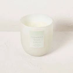 2-Wick Serenity Core Frosted Glass Wellness Jar Candle White 24oz - Casaluna™: Soy & Coconut Oil, Multi-Wick, 65hr Burn Time
