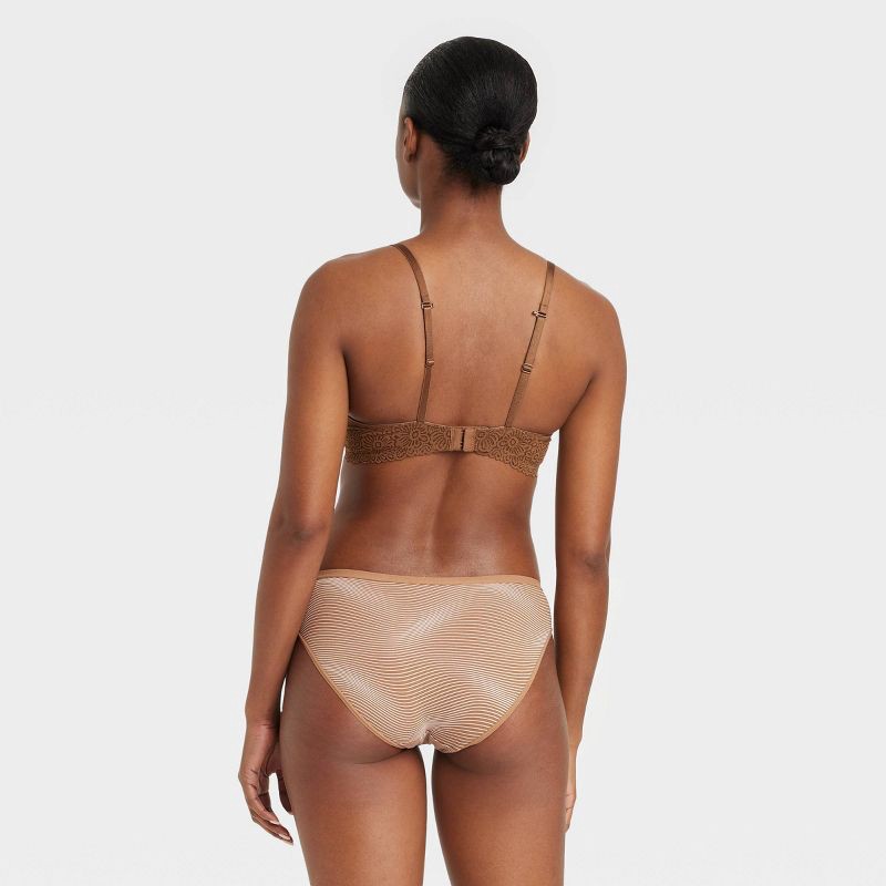 slide 2 of 4, Women's 6pc Bikini Underwear - Auden™ Pink/Brown/White S, 6 ct