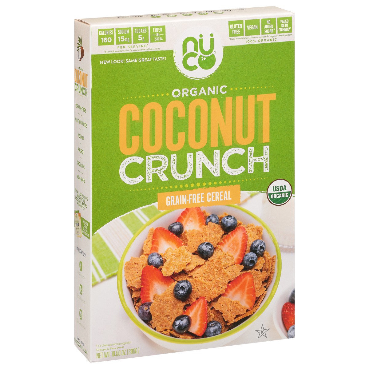 slide 2 of 9, NUCO Organic Grain-Free Coconut Crunch 10.58 oz, 10.58 oz