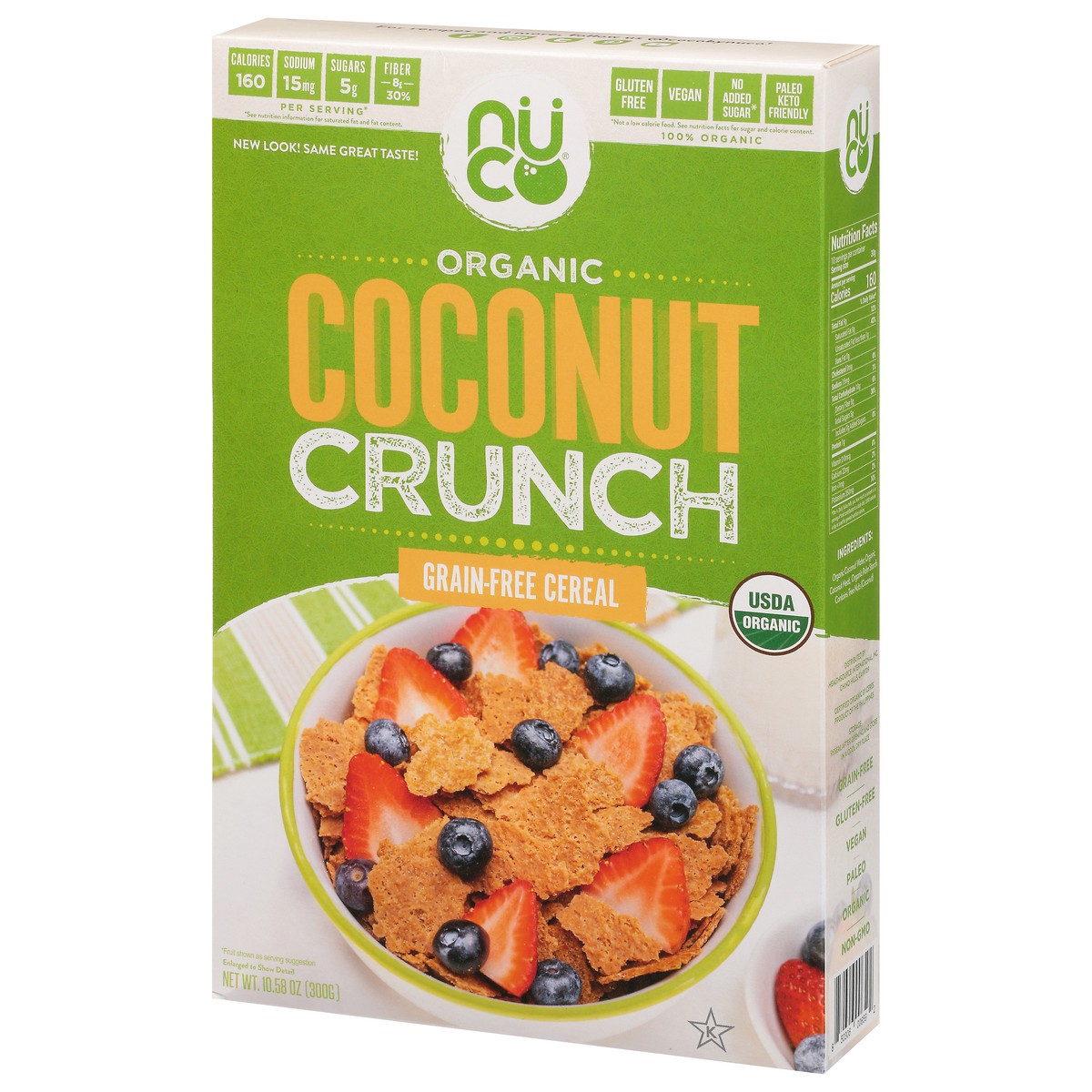 slide 3 of 9, NUCO Organic Grain-Free Coconut Crunch 10.58 oz, 10.58 oz