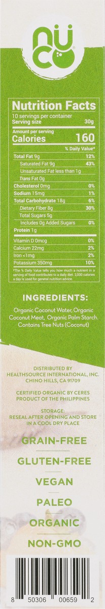 slide 6 of 9, NUCO Organic Grain-Free Coconut Crunch 10.58 oz, 10.58 oz