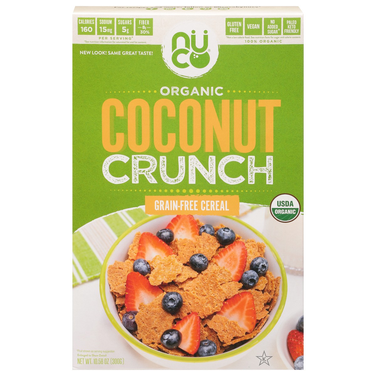 slide 1 of 9, NUCO Organic Grain-Free Coconut Crunch 10.58 oz, 10.58 oz