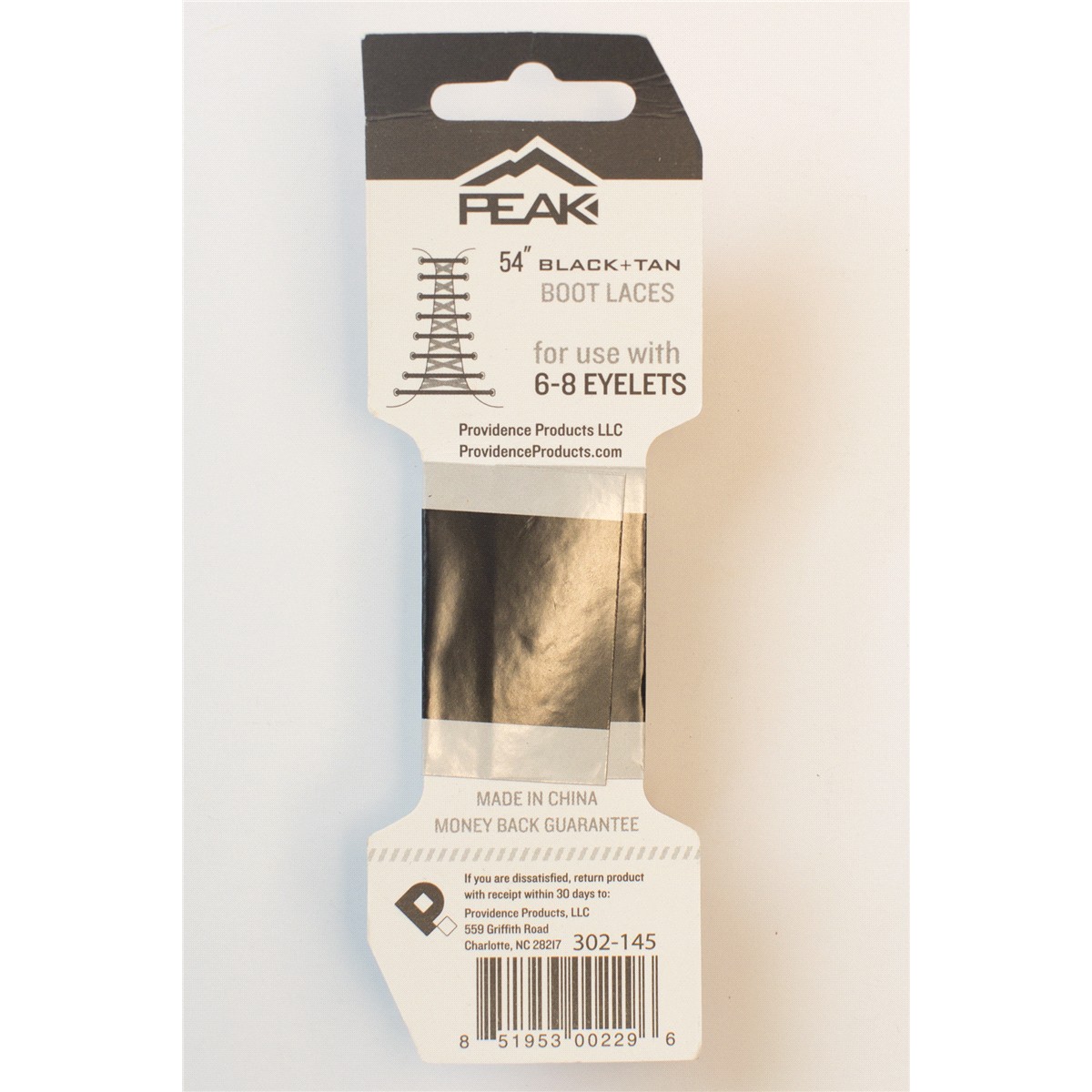 slide 2 of 2, Peak Boot Lace, Black/Brown, 54", One Size