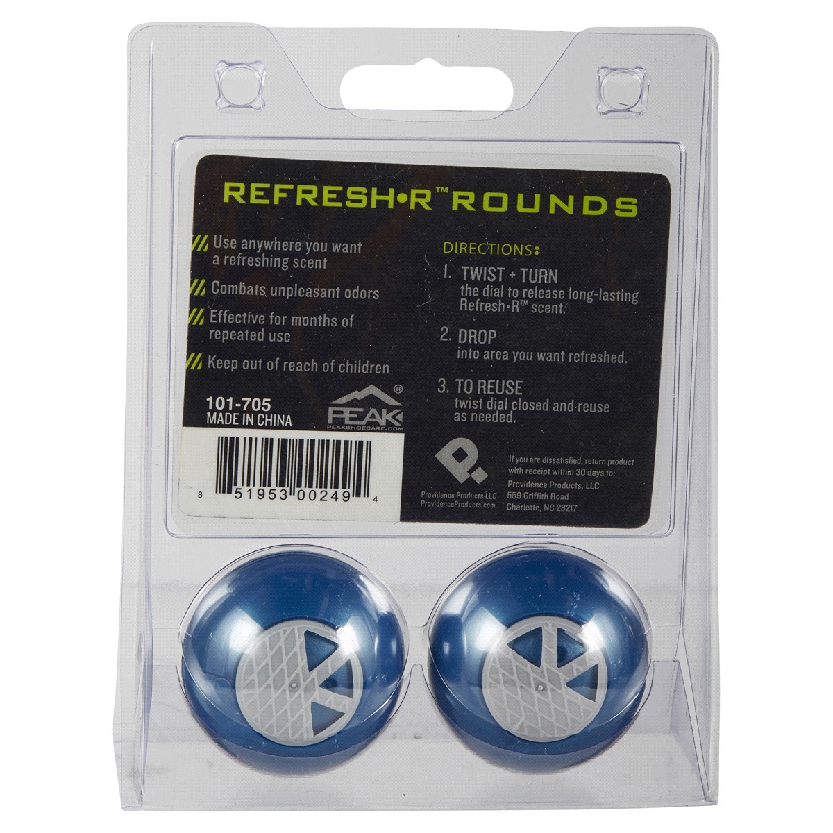 slide 2 of 2, Peak Refresher Rounds, One Size