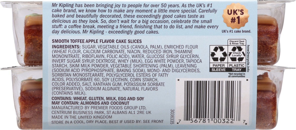 slide 14 of 14, Mr Kipling Cake Slices Toffee Apple - 5.8 Oz, 5.8 oz