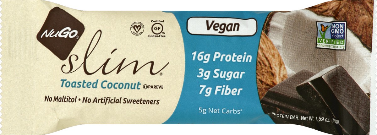 slide 1 of 6, NuGo Protein Bar 1.59 oz, 1.59 oz