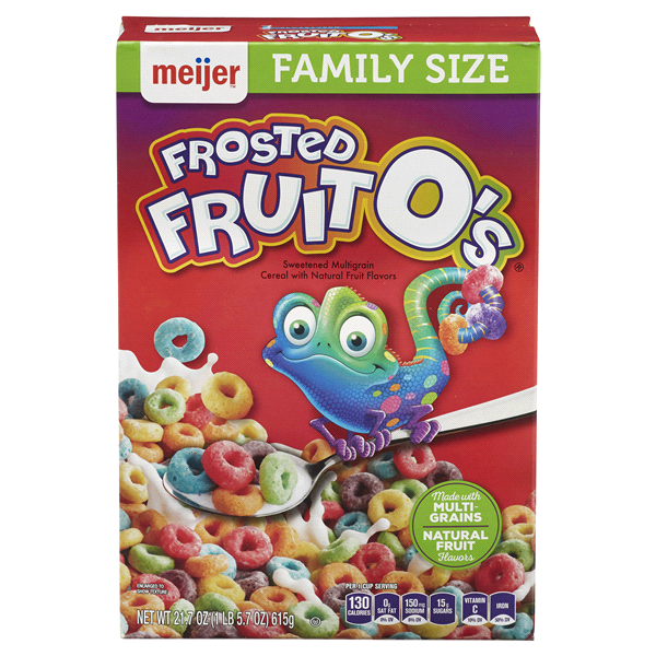 Meijer Frosted Fruit O's Cereal 21.7 oz Shipt