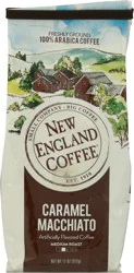 New England Coffee Ground Medium Roast Caramel Macchiato Coffee 11 oz