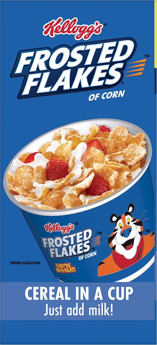 slide 6 of 10, Frosted Flakes Kellogg's Frosted Flakes Breakfast Cereal Cups Original, 8.4 oz, 4 Count, 4 ct