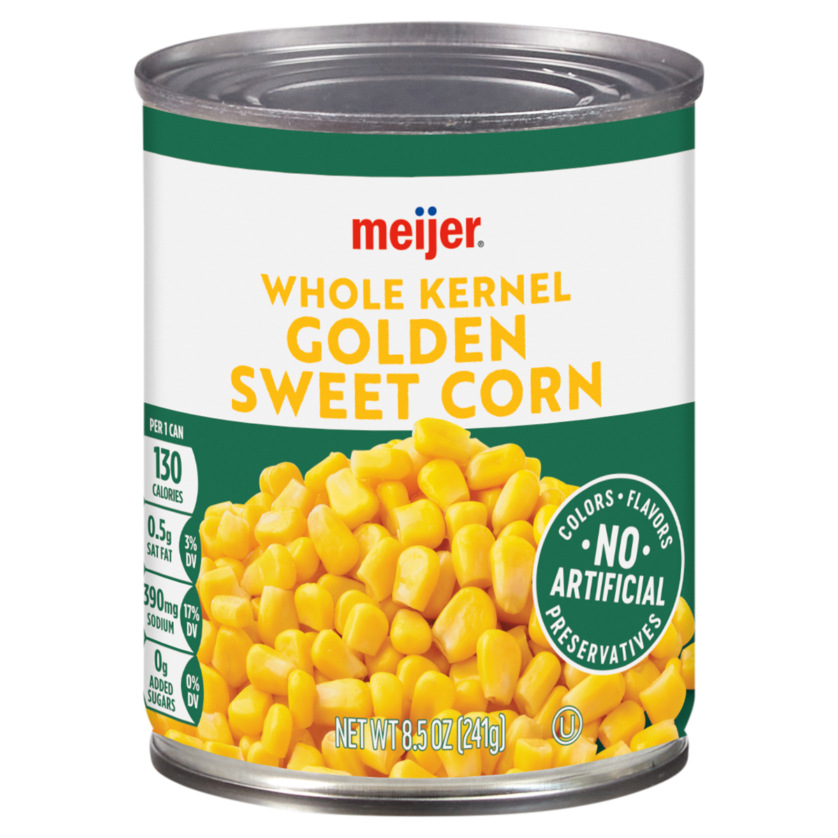 slide 1 of 17, Meijer Whole Kernel Golden Sweet Corn, 8.5 oz