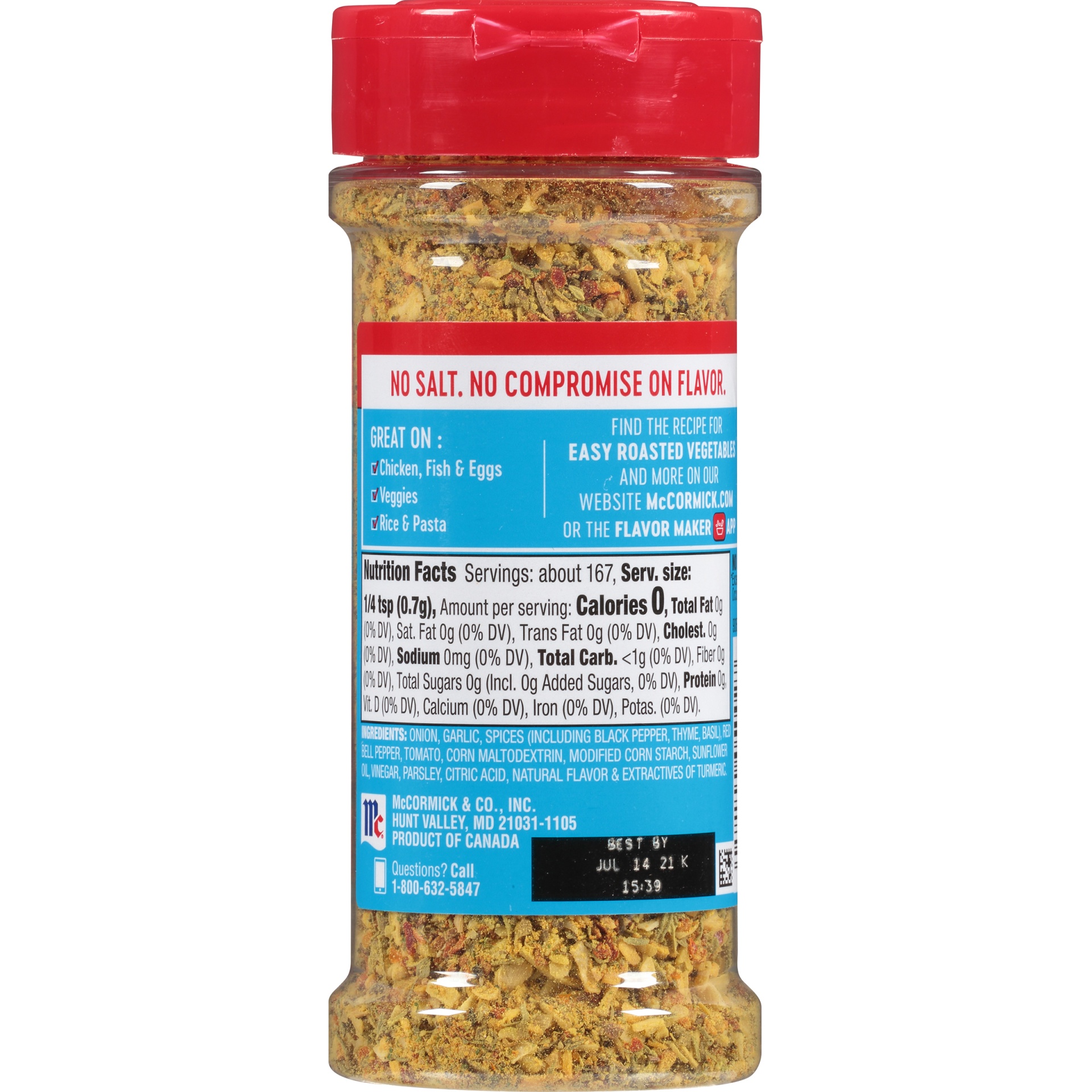 Mccormick Salt Free Vegetable Seasoning 4 16 Oz Shipt