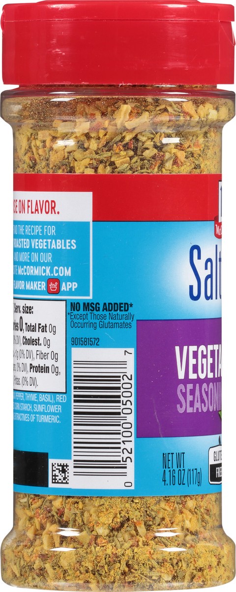 slide 2 of 7, McCormick Salt Free Vegetable Seasoning, 4.16 oz, 4.16 oz