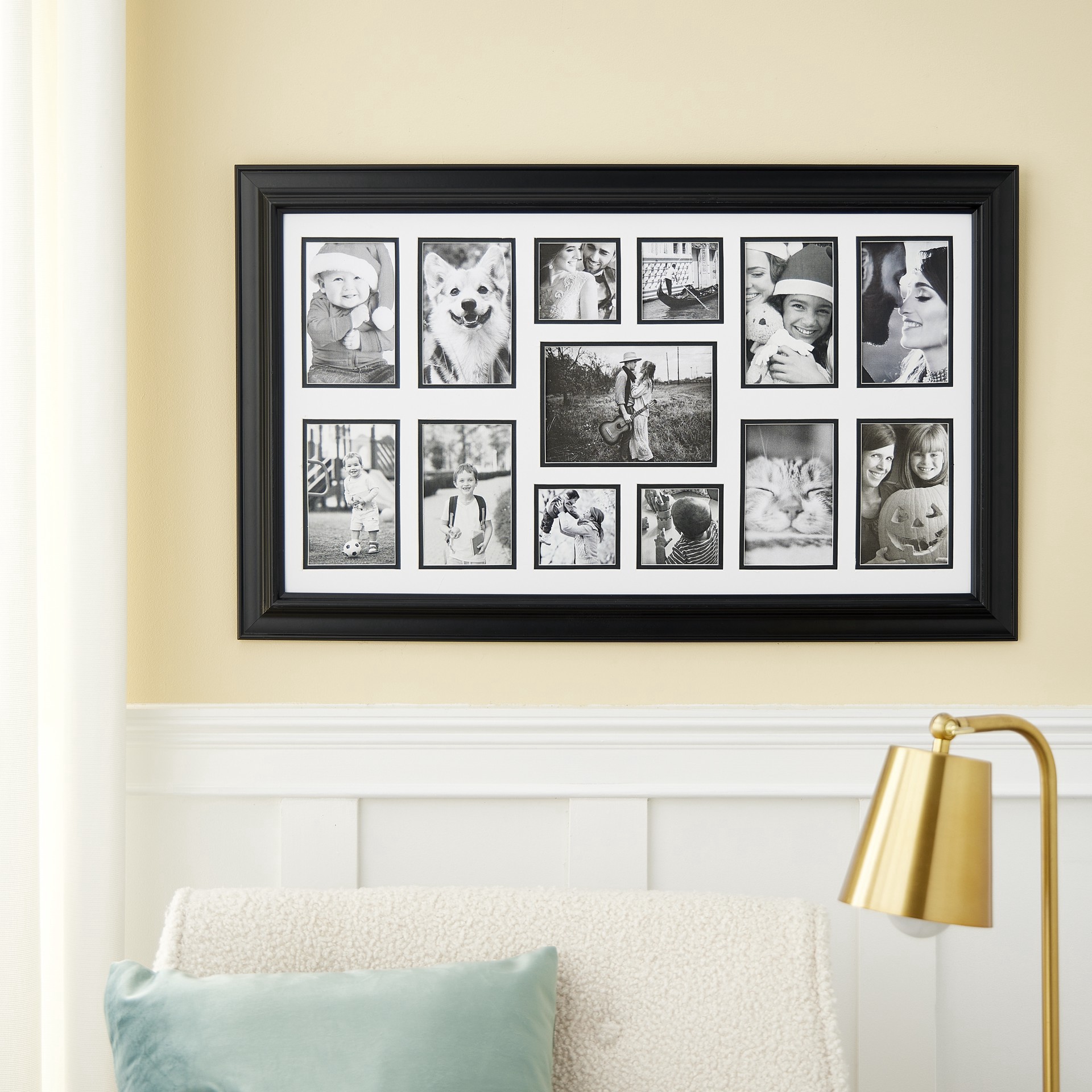 slide 3 of 3, 13 Opening Collage Frame By Studio Decor, 3.5 in x 3.5 in, 4 in x 6 in and 5 in x 7 in mat