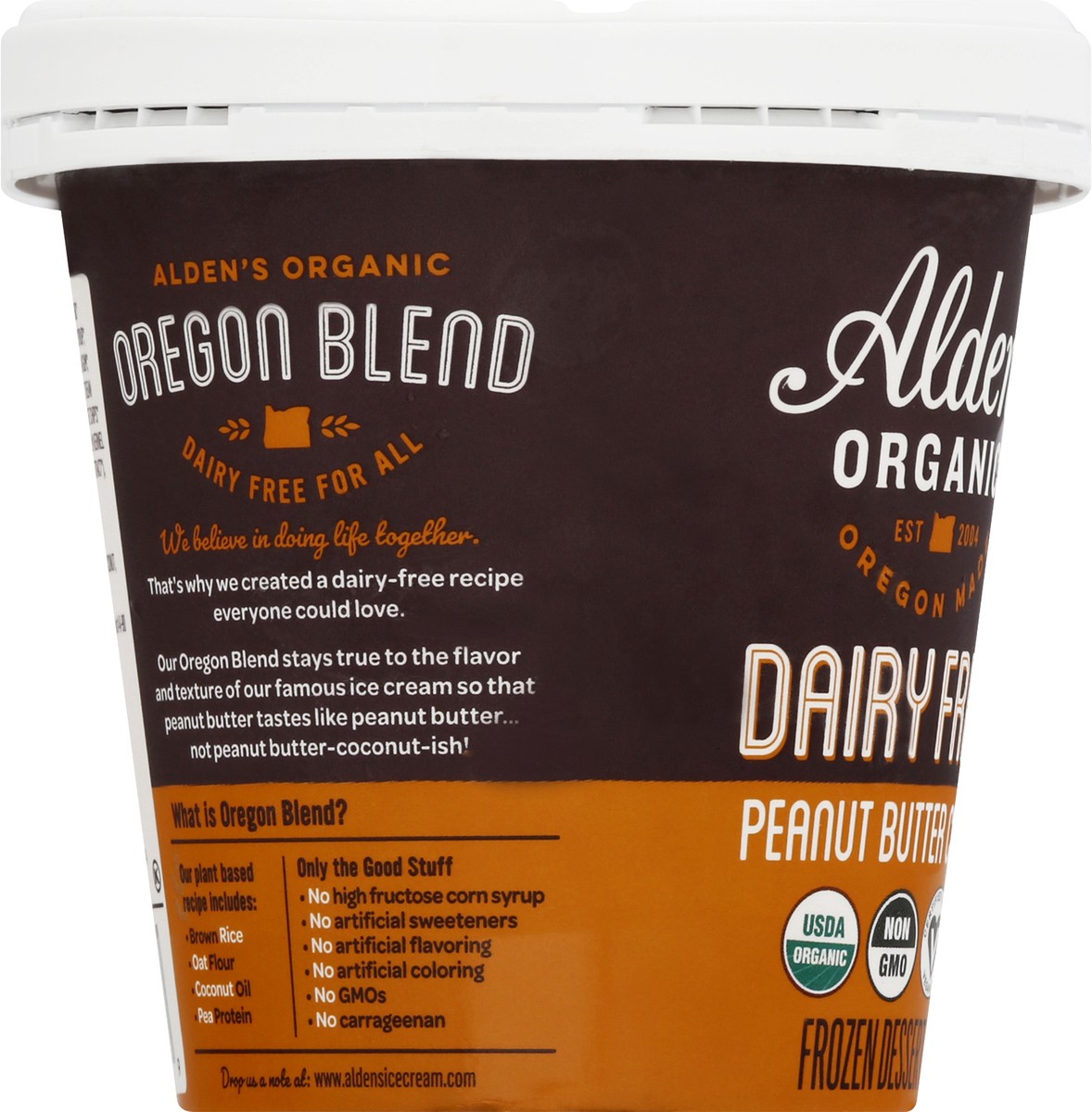 slide 7 of 9, Alden's Aldens Organic Dairy Free Peanut Butter Chip Frozen Dessert 14 oz, 14 oz