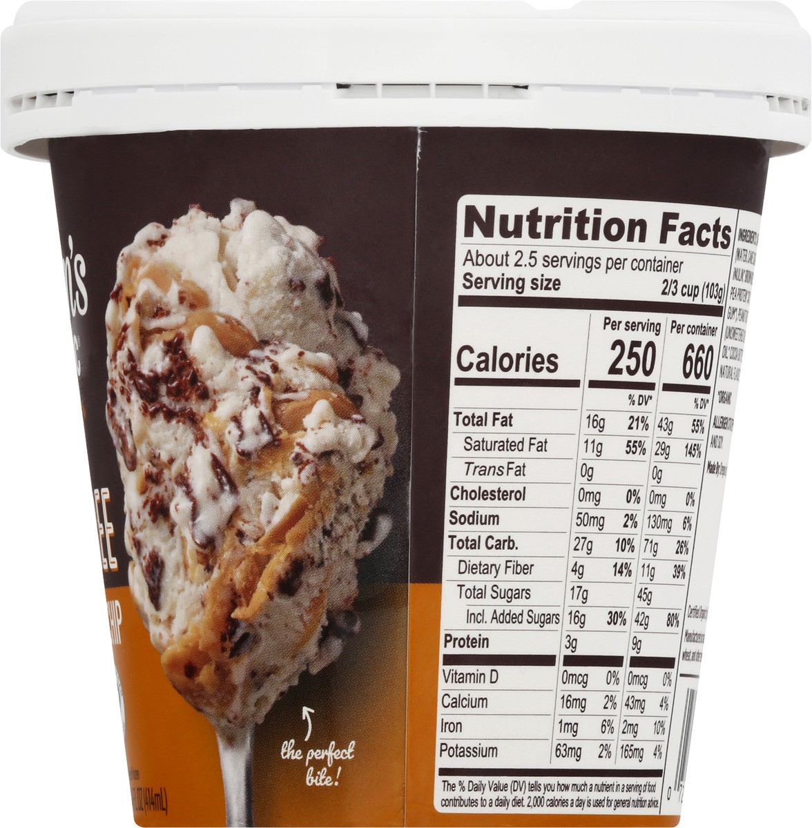 slide 8 of 9, Alden's Aldens Organic Dairy Free Peanut Butter Chip Frozen Dessert 14 oz, 14 oz