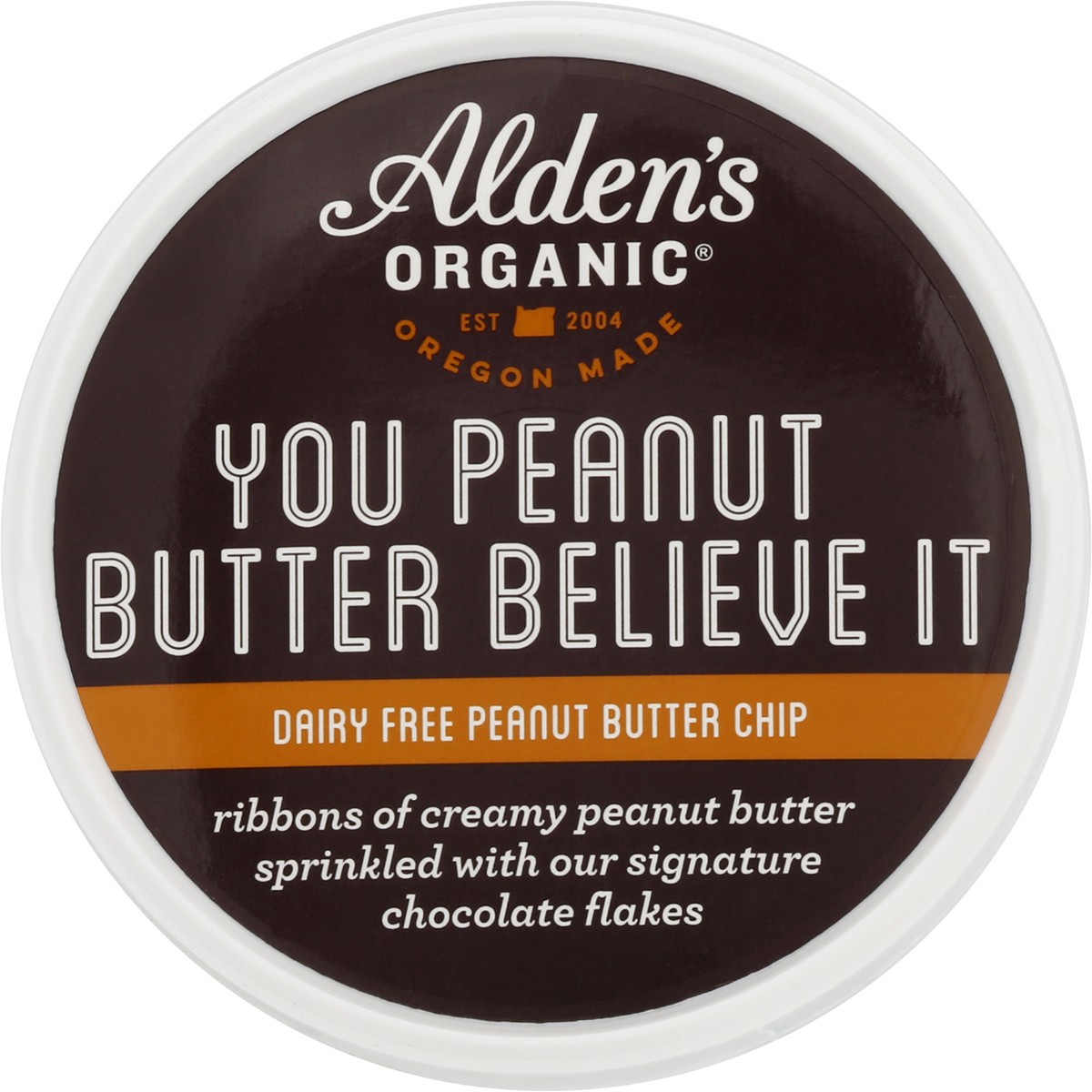 slide 9 of 9, Alden's Aldens Organic Dairy Free Peanut Butter Chip Frozen Dessert 14 oz, 14 oz