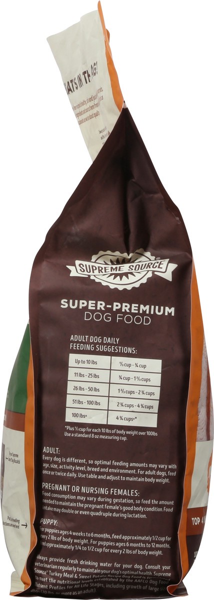 slide 3 of 15, Supreme Source Super-Premuim Grain-Free Turkey Meal and Sweet Potato Recipe Dog Food 5 lb, 5 lb