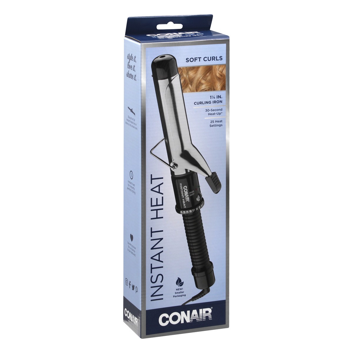 slide 9 of 9, Conair Instant Heat Tight Curls Curling Iron, 1 1/4 In, 1 ct