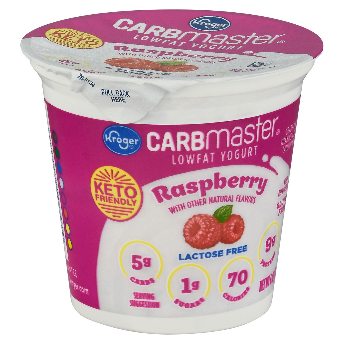 slide 4 of 11, Kroger Carbmaster Cultured Dairy Blend Raspberry, 6 oz