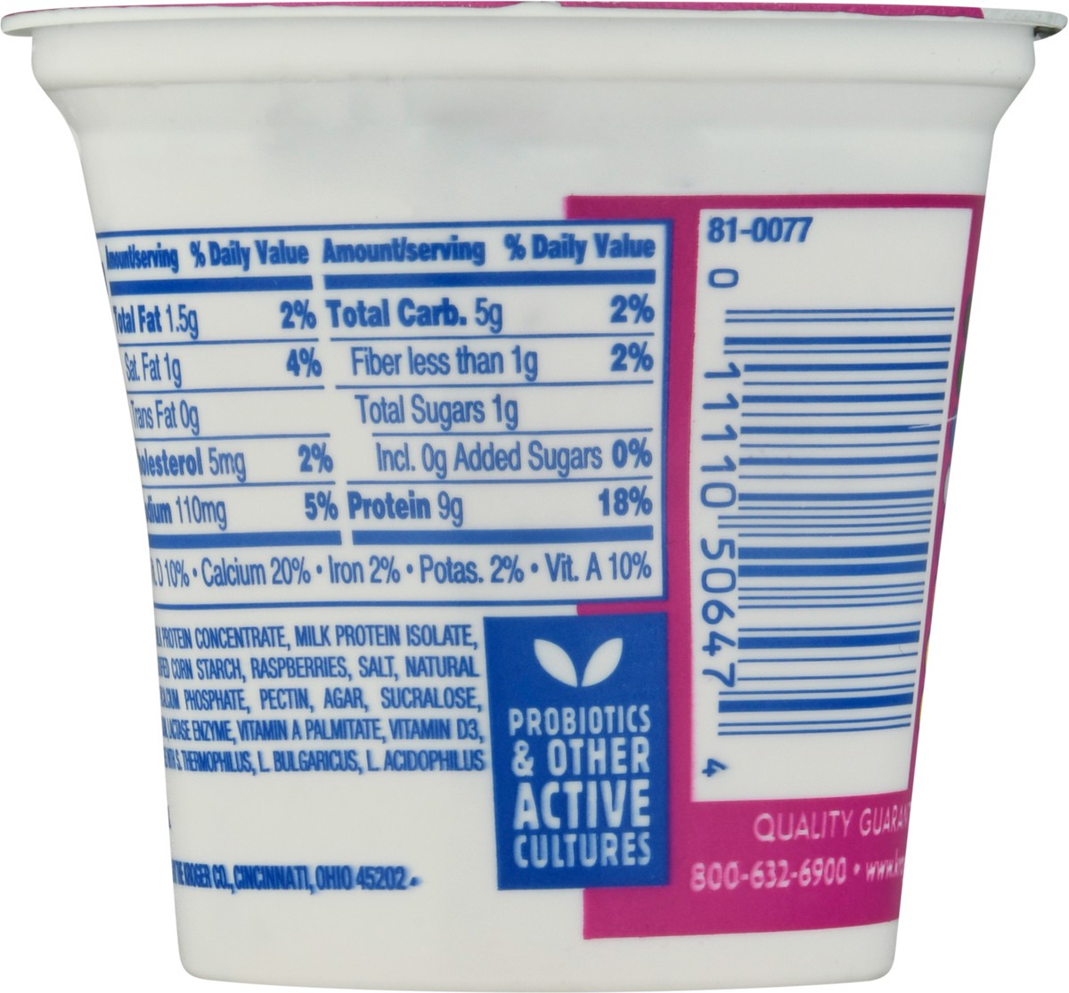 slide 2 of 11, Kroger Carbmaster Cultured Dairy Blend Raspberry, 6 oz