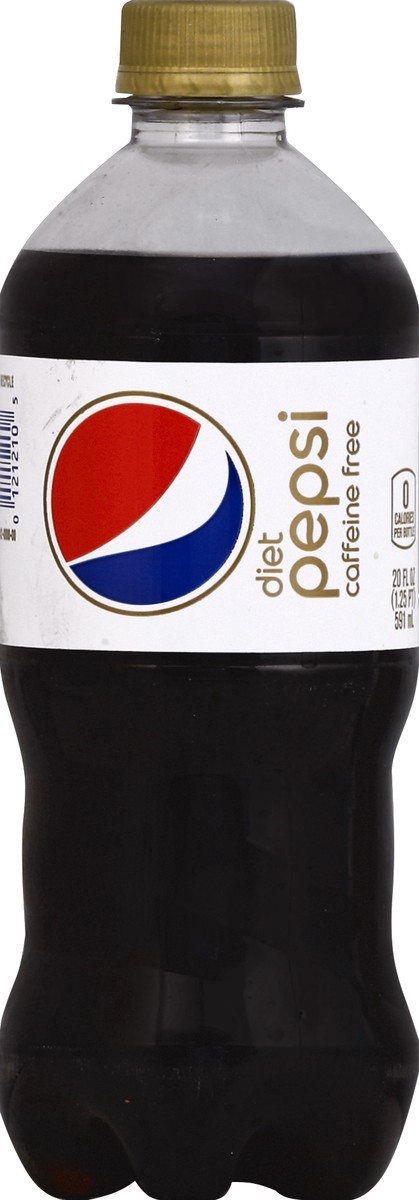 slide 4 of 4, Pepsi Diet Pepsi Caffeine Free Soda Bottle, 20 fl oz