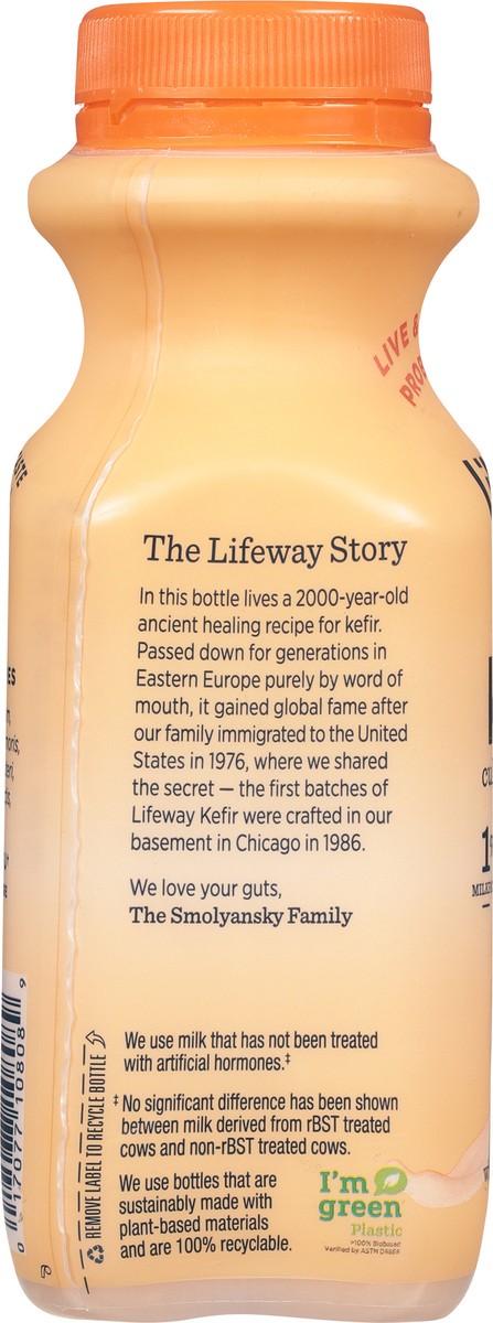 slide 5 of 11, Lifeway Peach Kefir 8 fl oz, 8 fl oz