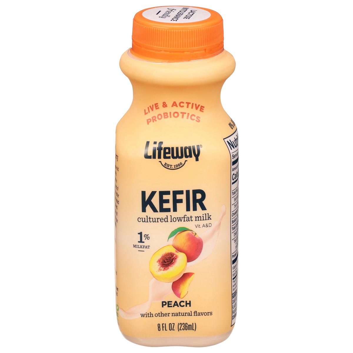 slide 6 of 11, Lifeway Peach Kefir 8 fl oz, 8 fl oz