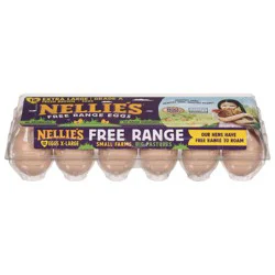 Nellie's Free Range Extra Large Brown Eggs, 12 ct