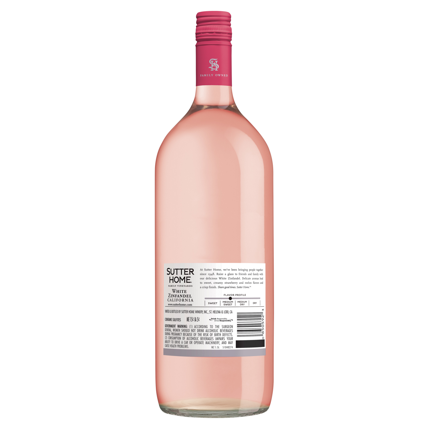 slide 2 of 8, Sutter Home California White Zinfandel 1.5 l, 1.5 l