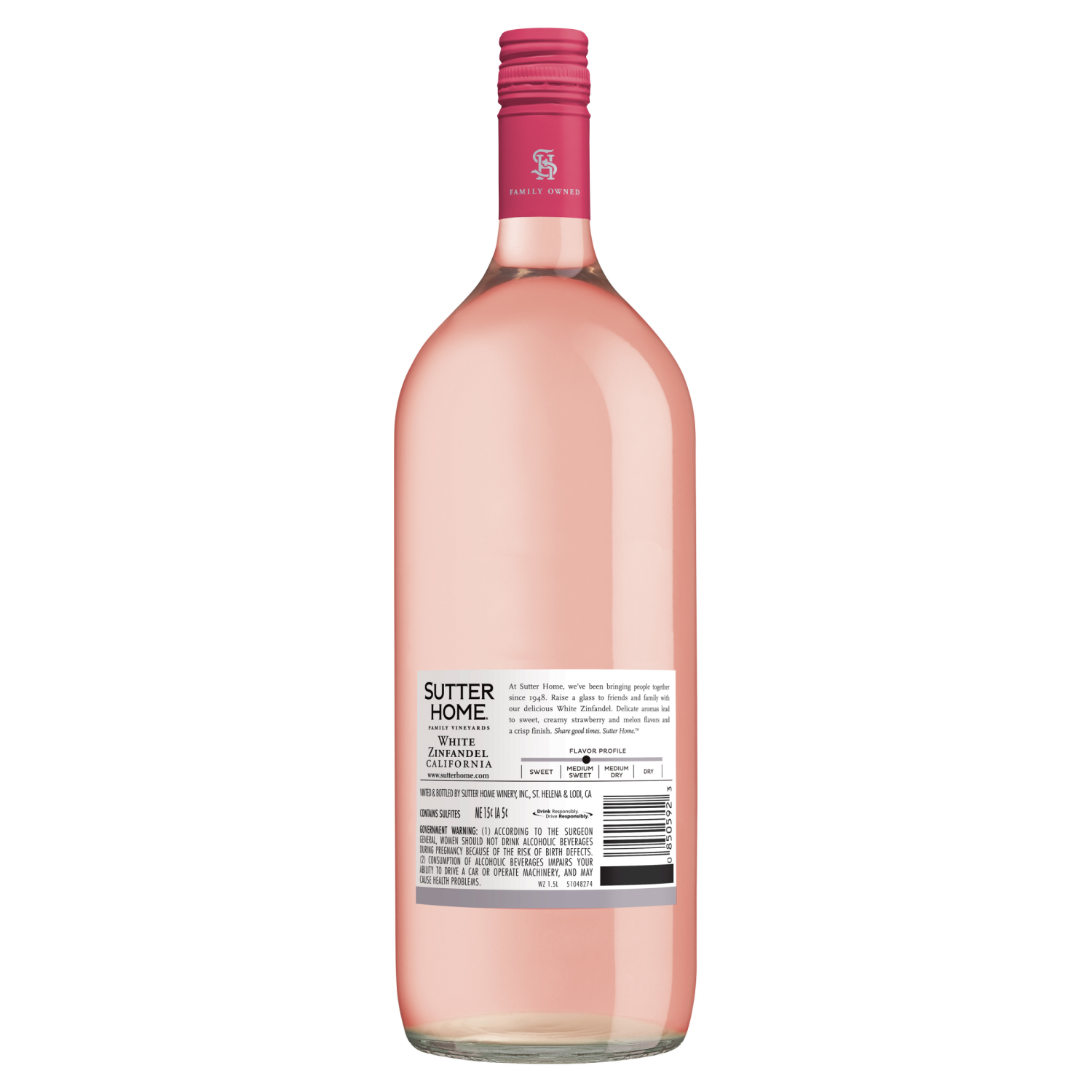 slide 4 of 8, Sutter Home California White Zinfandel 1.5 l, 1.5 l