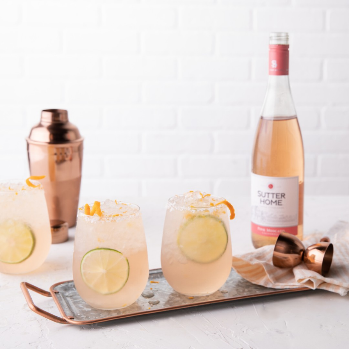 slide 8 of 8, Sutter Home Pink Moscato California Pink Wine, 750 ml Glass Bottle, 10% ABV, 750 ml