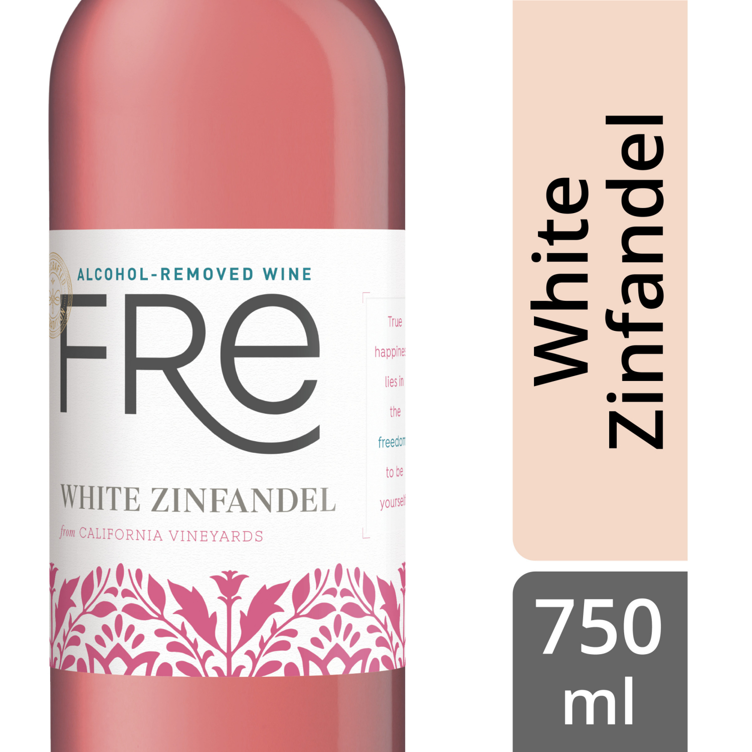 slide 1 of 8, Fré Alcohol-Removed White Zinfandel 25.4 fl oz, 25.4 fl oz