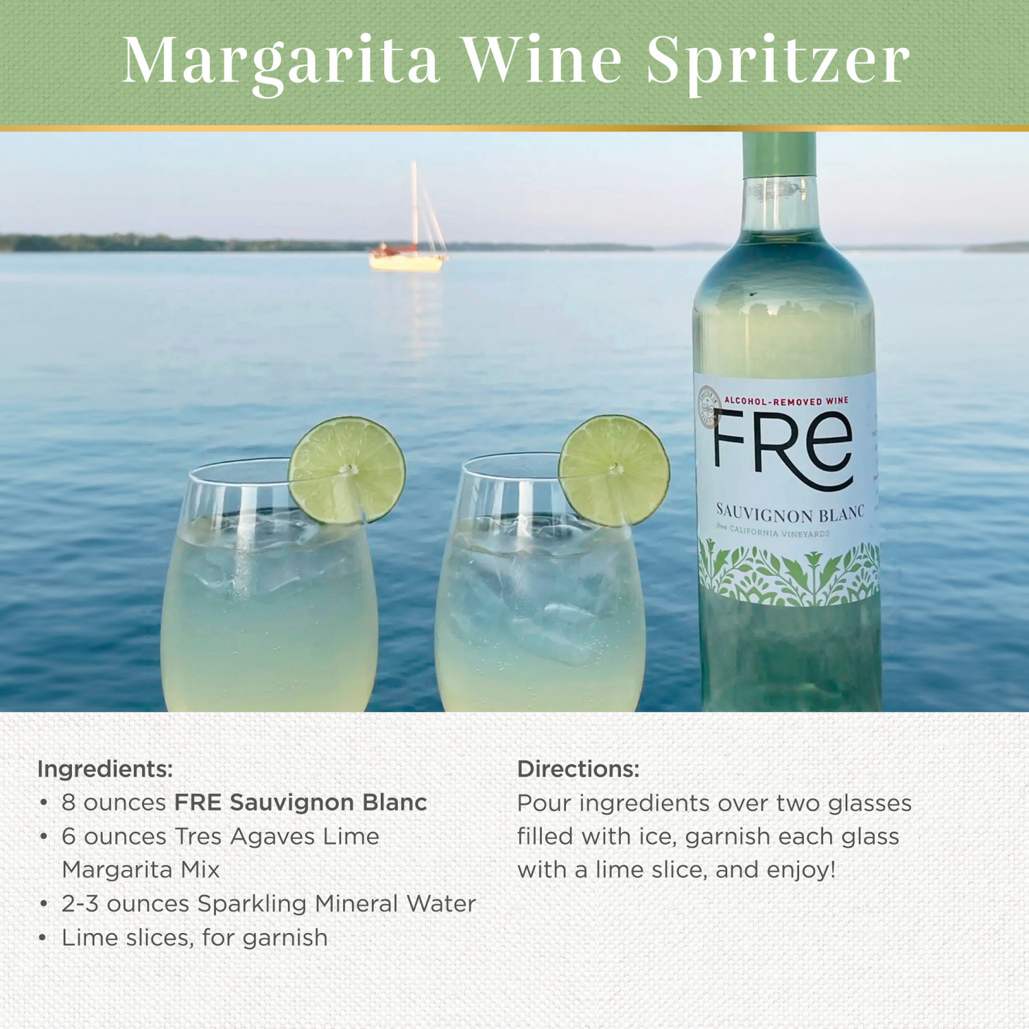 slide 5 of 8, FRE Sauvignon Blanc White Wine, Alcohol-Removed, 750mL Wine Bottle, 750 mL