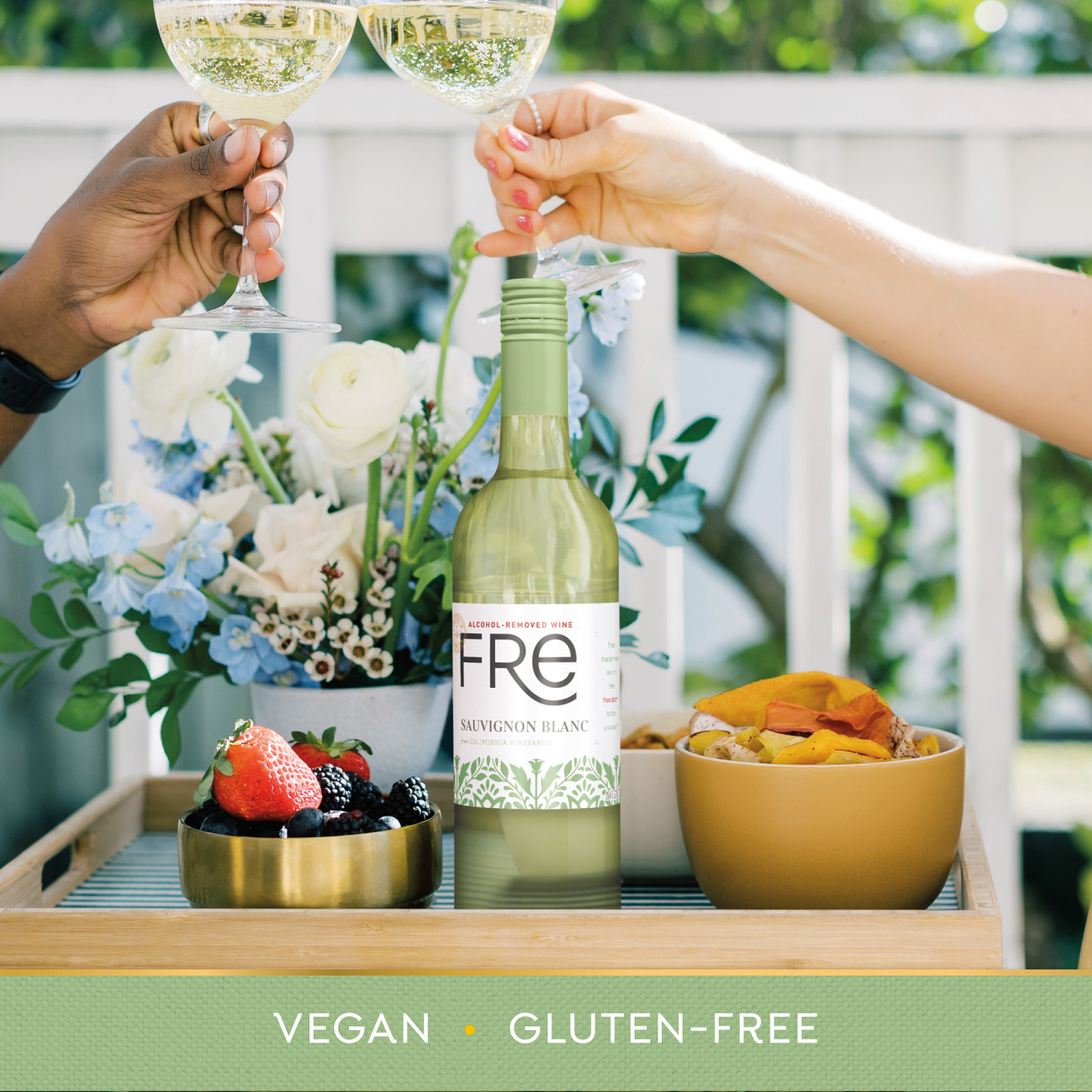 slide 8 of 8, FRE Sauvignon Blanc White Wine, Alcohol-Removed, 750mL Wine Bottle, 750 mL