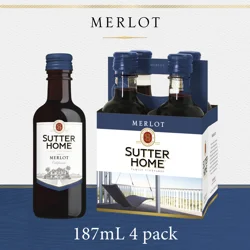 Sutter Home Winery Inc. Sutter Home Merlot Red Wine, 4pk