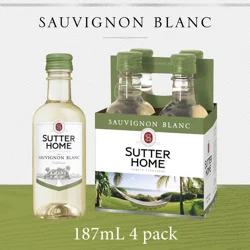 Sutter Home Sauvignon Blanc 4 - 187 ml Bottles