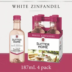 Sutter Home White Zinfandel 4 - 187 ml Bottles