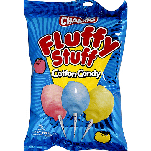 slide 2 of 3, Charms Fluffy Stuff Cotton Candy, 2.1 oz