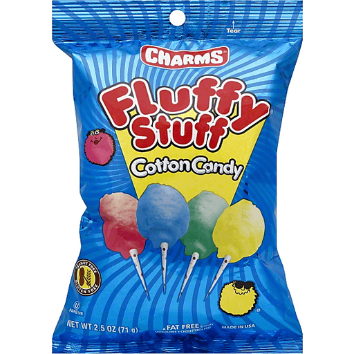 Charms Fluffy Stuff Cotton Candy, 2.1 Oz. 